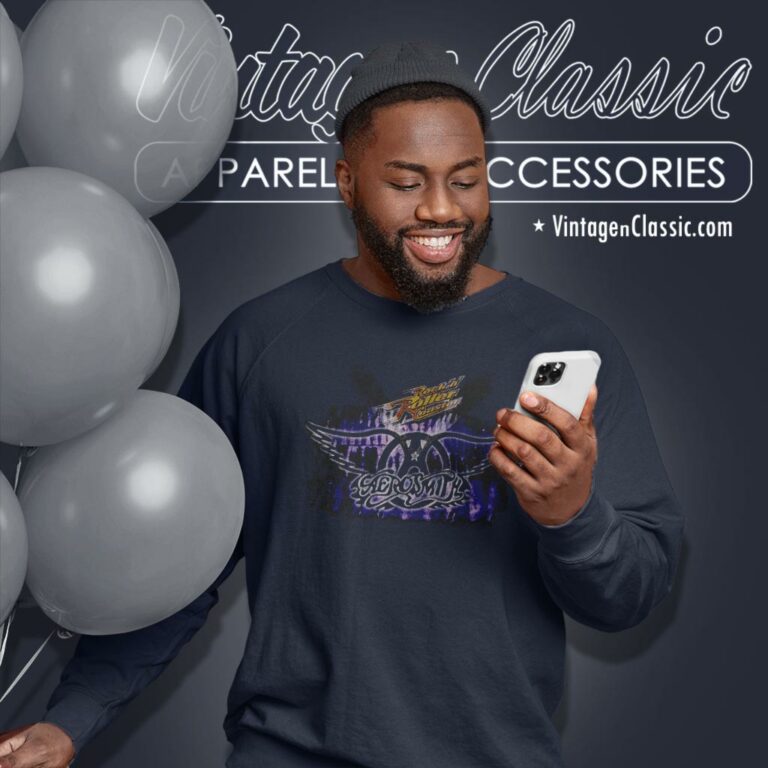 Aerosmith Shirt Rockin Roller Coaster Sweatshirt Aerosmith Shirt Rockin Roller Coaster Sweatshirt