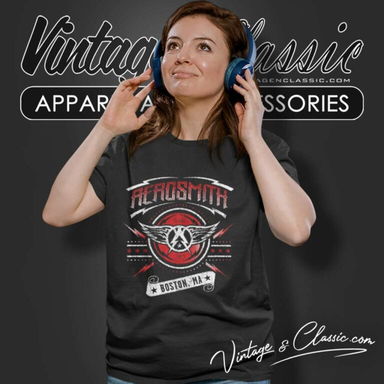Aerosmith T shirt Boston Ma Stars Rock Band Women TShirt Aerosmith T shirt Boston Ma Stars Rock Band Women TShirt