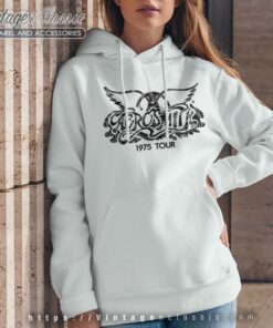 1975 Tour Wings Aerosmith Shirt, Aerosmith Fan Gift Selection 6 Aerosmith Tshirt 1975 Tour Wings Hoodie Women