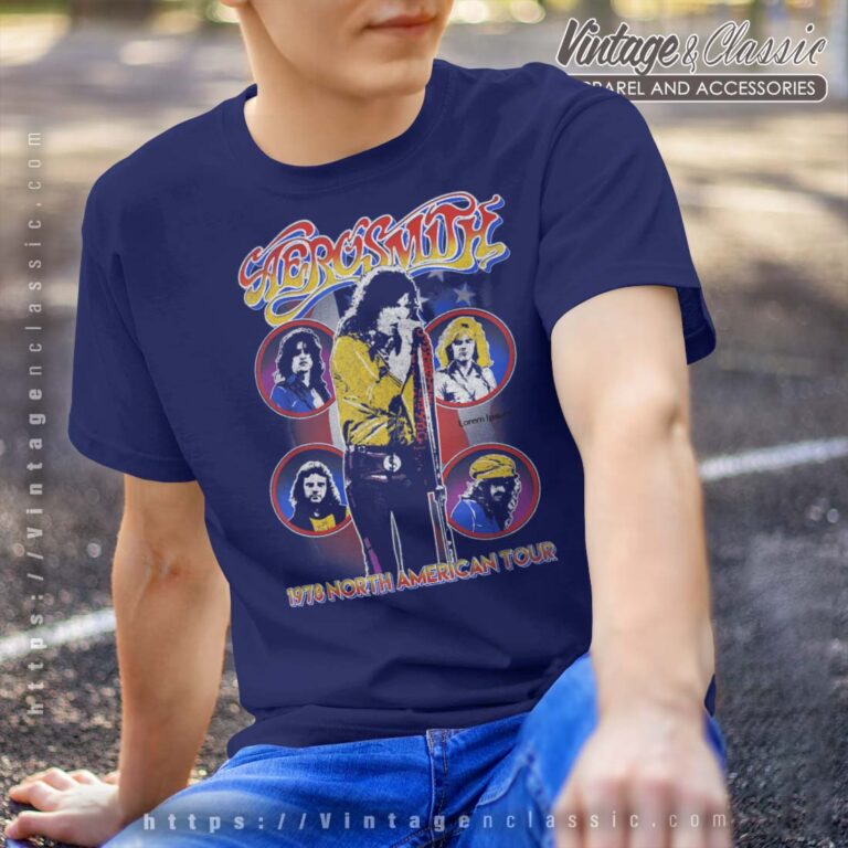 Aerosmith Tshirt 1978 North America Tour T shirt Men Aerosmith Tshirt 1978 North America Tour T shirt Men