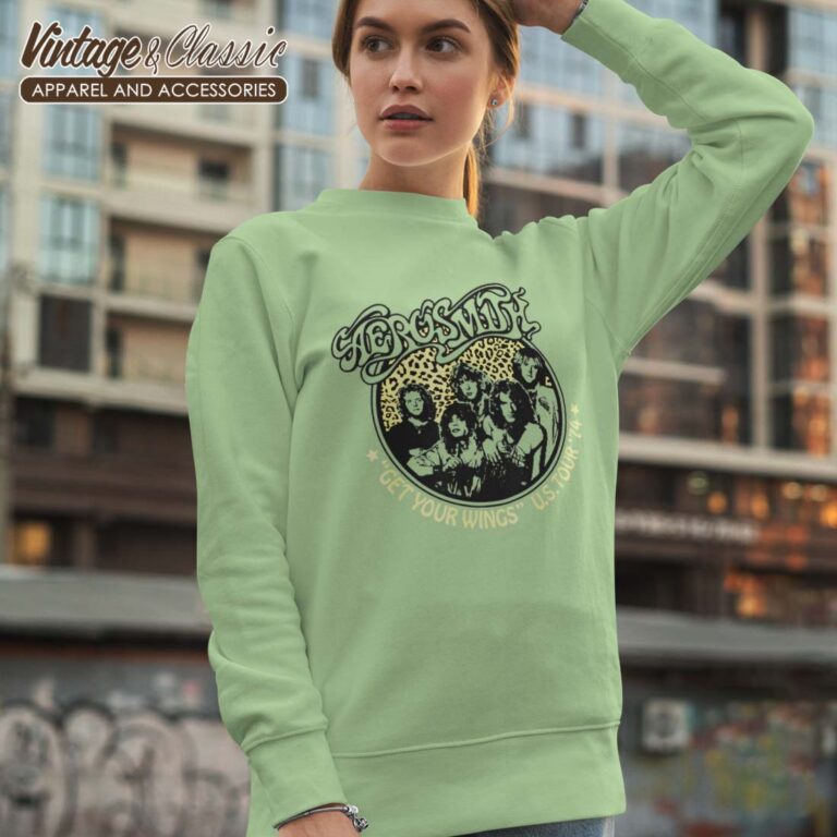 Aerosmith Wings Tour 74 Sweatshirt Aerosmith Wings Tour 74 Sweatshirt