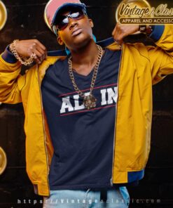 Aew All In Logo Elite Wrestling V Neck TShirt