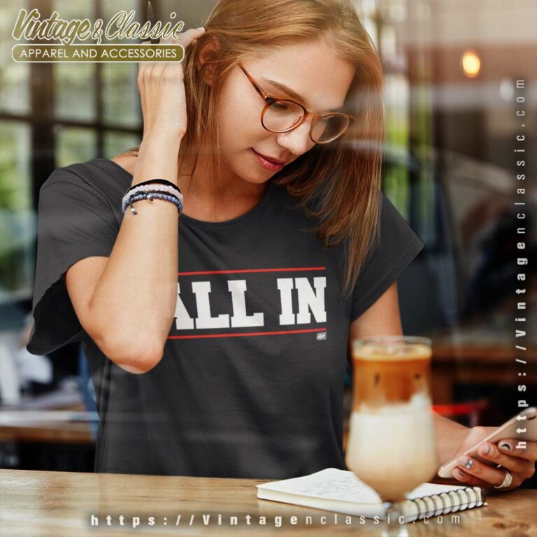 Aew All In Logo Elite Wrestling Women TShirt Aew All In Logo Elite Wrestling Women TShirt