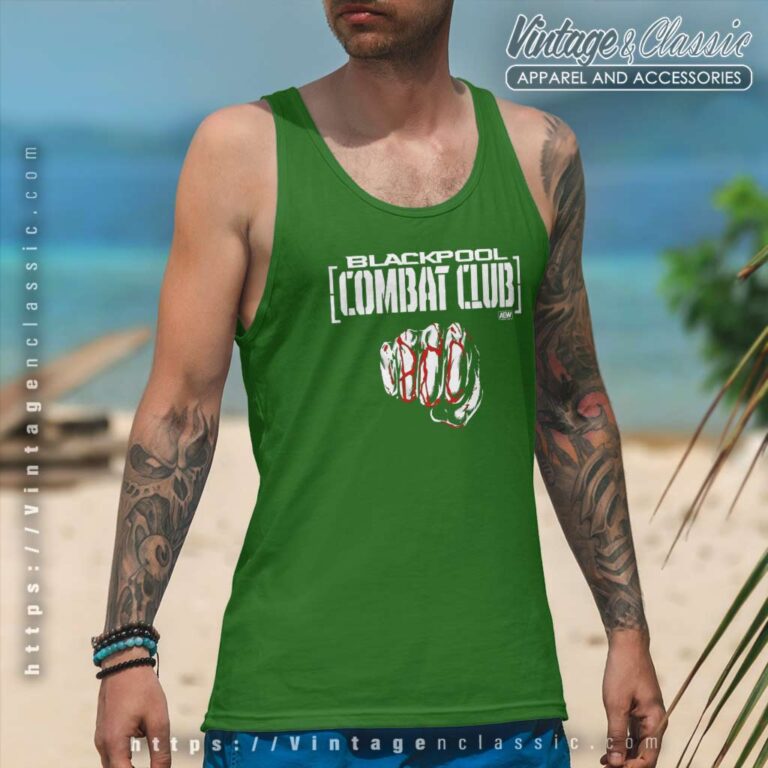 Aew Blackpool Combat Club Tank Top Racerback Aew Blackpool Combat Club Tank Top Racerback