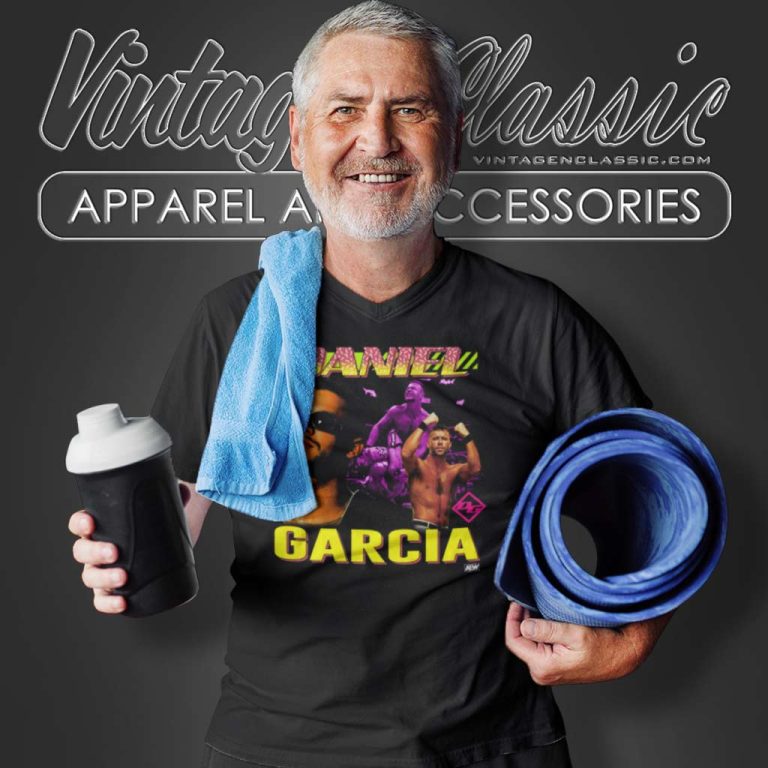 Aew Daniel Garcia Just Dance V Neck TShirt Aew Daniel Garcia Just Dance V Neck TShirt