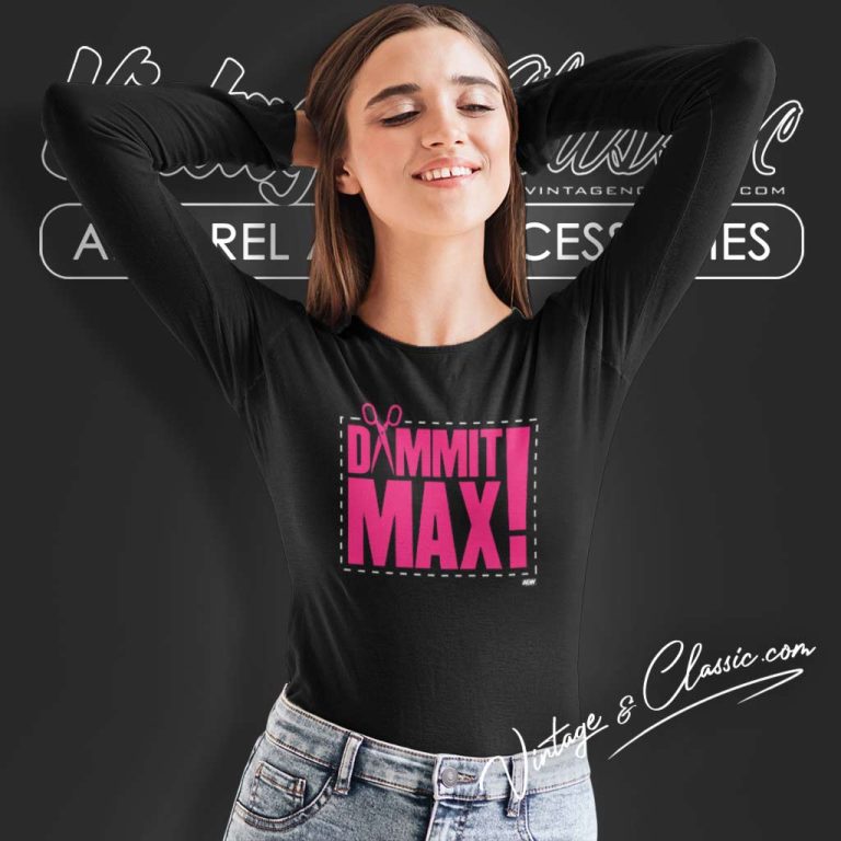 Aew The Acclaimed Dammit Max Long Sleeve Tee Aew The Acclaimed Dammit Max Long Sleeve Tee