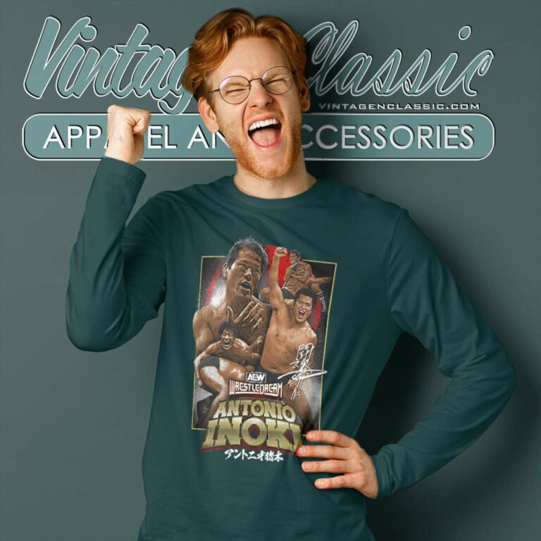 Aew Wrestledream 2023 Antoni Inoki Event Long Sleeve Tee Aew Wrestledream 2023 Antoni Inoki Event Long Sleeve Tee