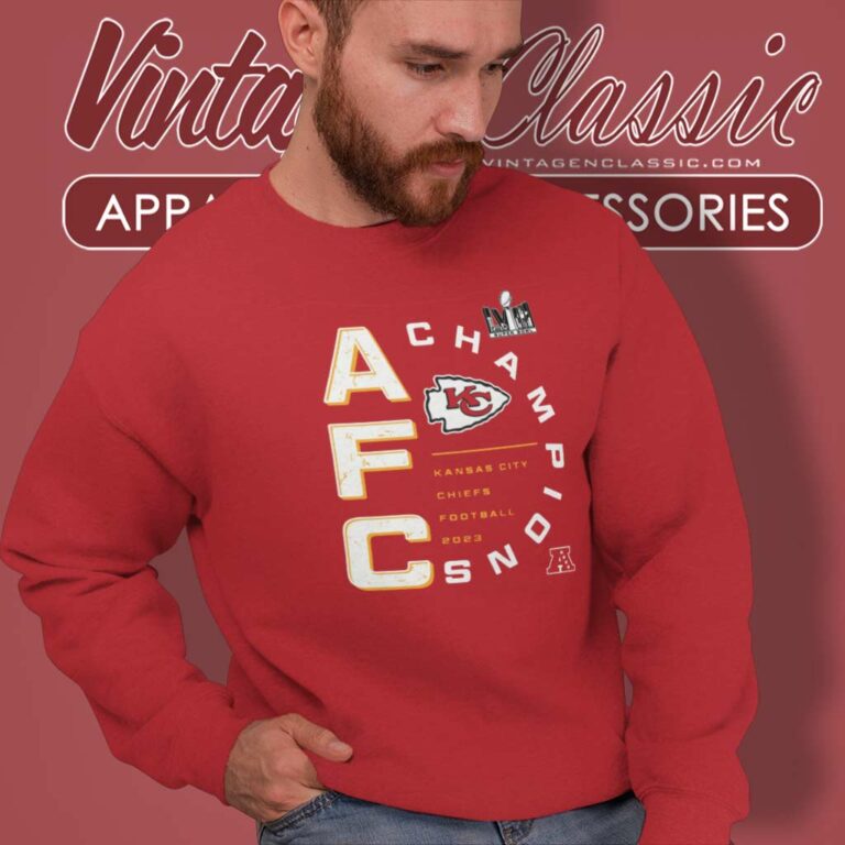 Afc Champions Kc Chiefs Super Bowl Lviii Sweatshirt Afc Champions Kc Chiefs Super Bowl Lviii Sweatshirt