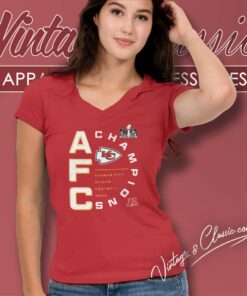 Afc Champions Kc Chiefs Super Bowl Lviii V Neck TShirt