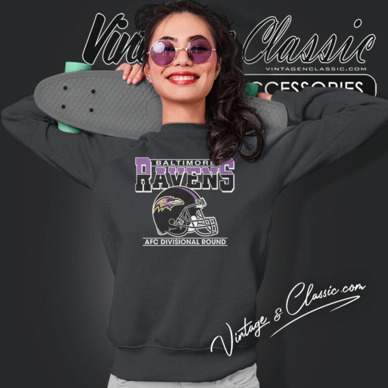 Afc Divisional Round Baltimore Ravens Helmet Sweatshirt Afc Divisional Round Baltimore Ravens Helmet Sweatshirt