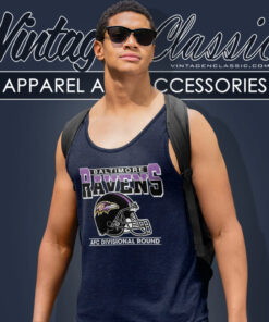 Afc Divisional Round Baltimore Ravens Helmet Tank Top Racerback