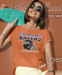 Afc Divisional Round Baltimore Ravens Helmet Women T Shirt