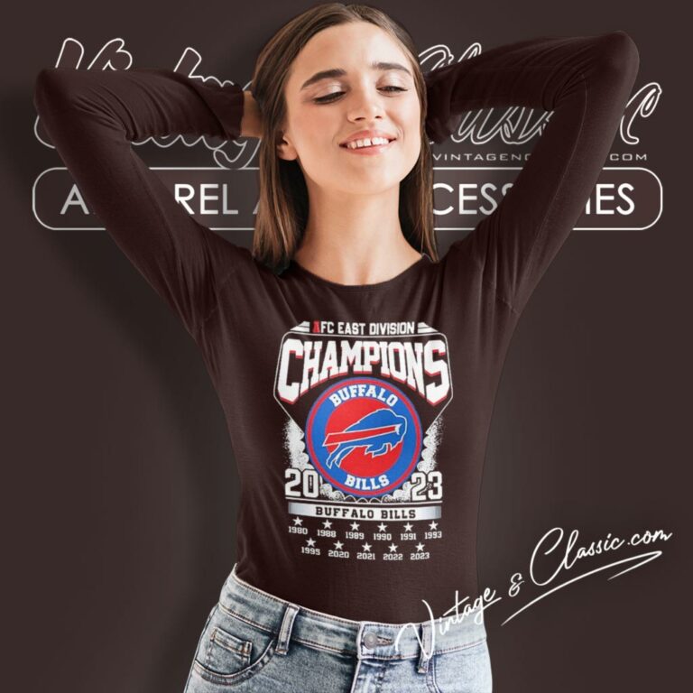 Afc East Division Champions Buffalo Bills 2023 Long Sleeve Tee Afc East Division Champions Buffalo Bills 2023 Long Sleeve Tee