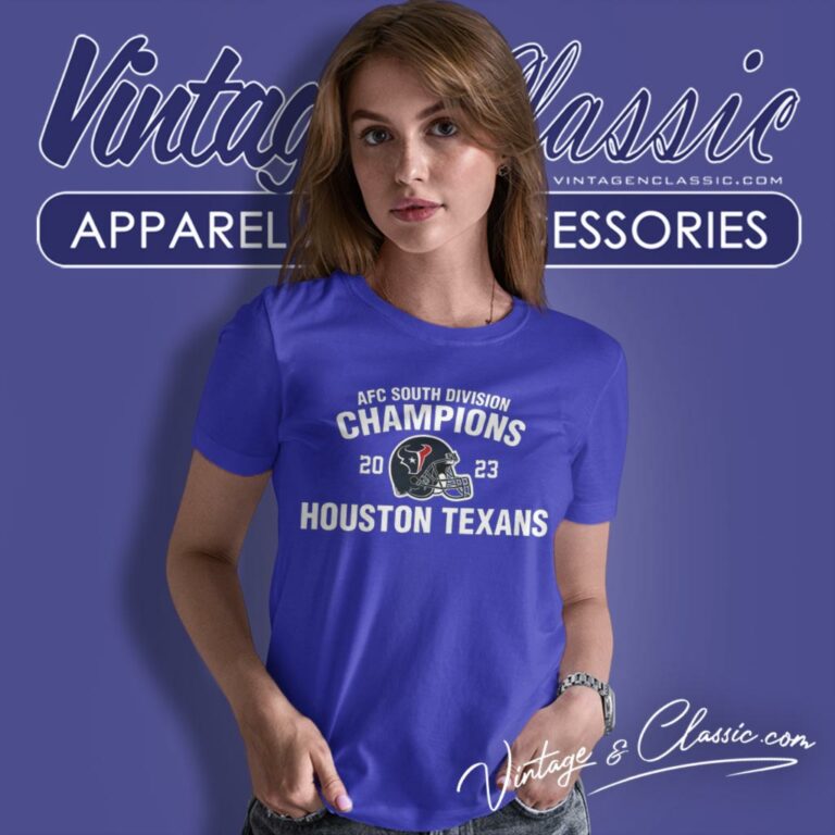 Afc South Division Champions Houston Texans 2023 Helmet Women T Shirt Afc South Division Champions Houston Texans 2023 Helmet Women T Shirt