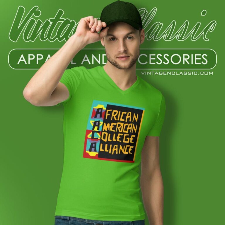 African American College Alliance Aaca V Neck TShirt African American College Alliance Aaca V Neck TShirt
