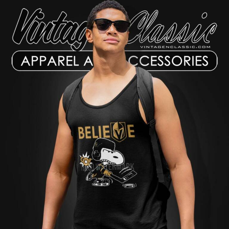 Agr Believe Vegas Golden Knights Go Knights Go Snoopy Hockey Tank Top Racerback Agr Believe Vegas Golden Knights Go Knights Go Snoopy Hockey Tank Top Racerback