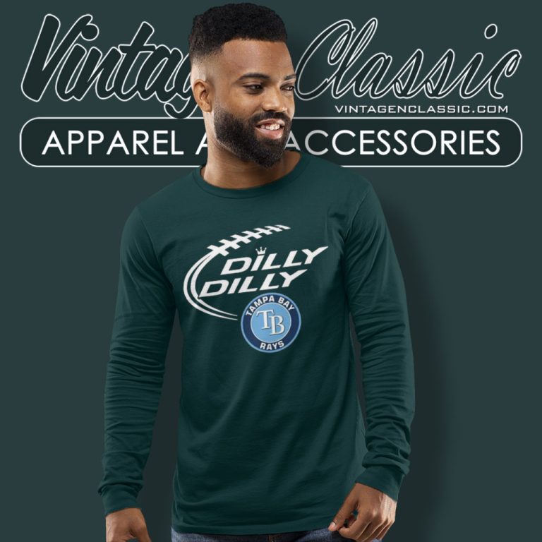 Agr Dilly Dilly Tampa Bay Rays Long Sleeve Tee Agr Dilly Dilly Tampa Bay Rays Long Sleeve Tee