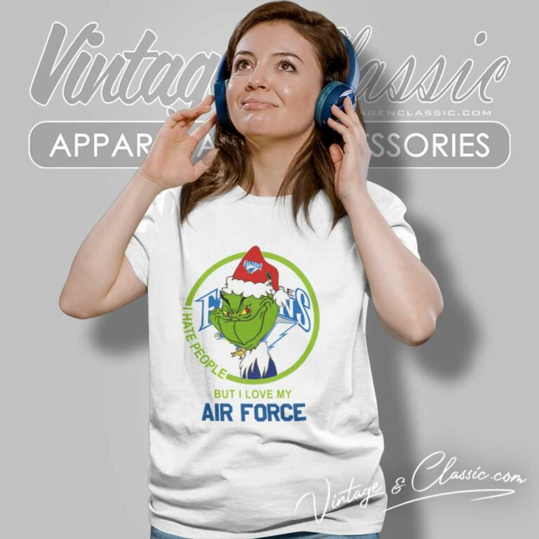 Air Force Falcons Ncaa Christmas Grinch Shirt I Hate People But I Love My Air Force Women TShirt Air Force Falcons Ncaa Christmas Grinch Shirt I Hate People But I Love My Air Force Women TShirt