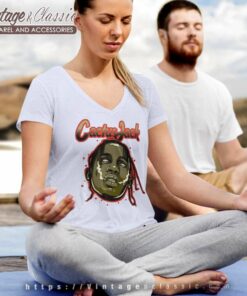 Air Jordan 6 Travis Scott Olive V Neck TShirt