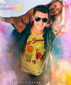 Air Simpson Bart Simpson V Neck TShirt