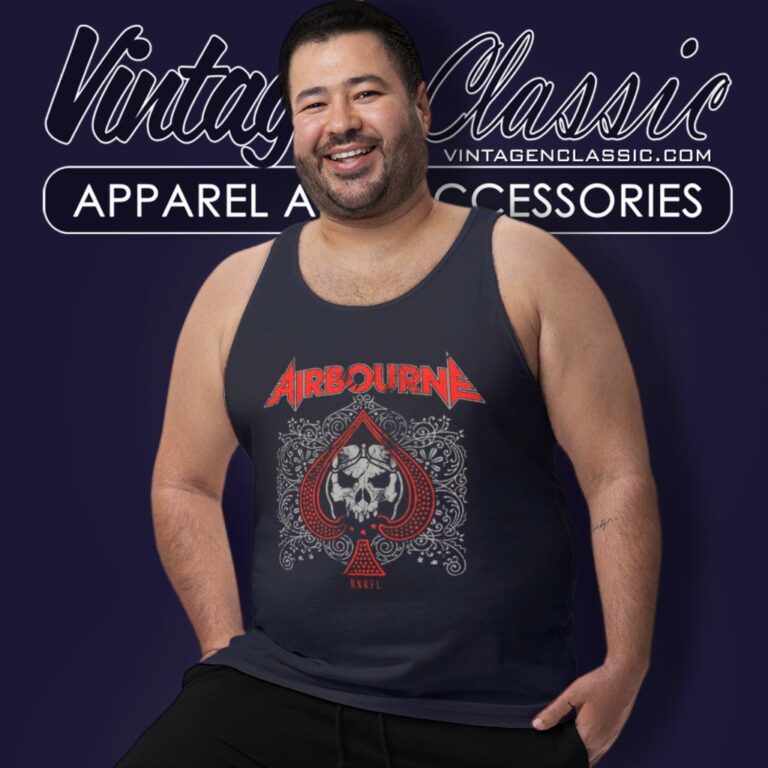 Airbourne Boneshaker Ace Tank Top Racerback Airbourne Boneshaker Ace Tank Top Racerback