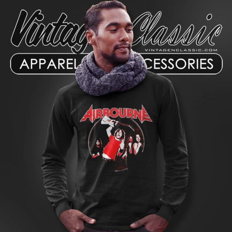 Airbourne Fist Pumping Long Sleeve Tee Airbourne Fist Pumping Long Sleeve Tee