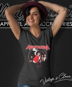 Airbourne Fist Pumping V Neck TShirt