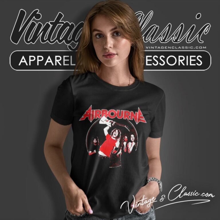 Airbourne Fist Pumping Women T Shirt Airbourne Fist Pumping Women T Shirt