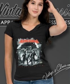 Airbourne Running Wild V Neck TShirt