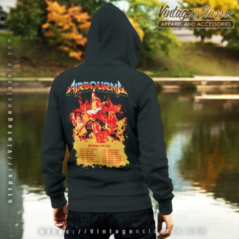 Airbourne Shirt Fire And Ice Tour 22 Backside Hoodie Airbourne Shirt Fire And Ice Tour 22 Backside Hoodie
