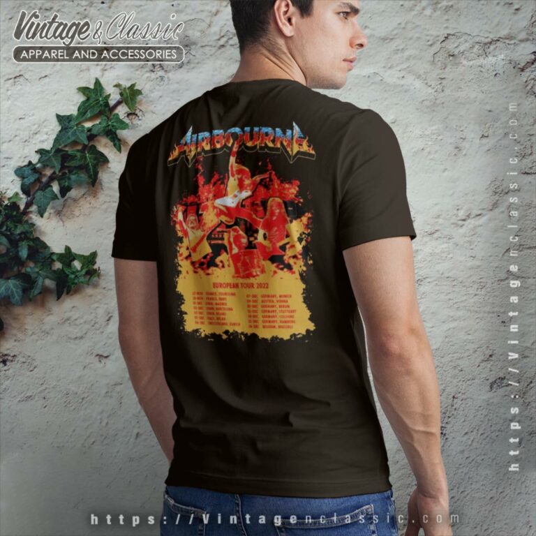 Airbourne Shirt Fire And Ice Tour 22 Backside T Shirt Airbourne Shirt Fire And Ice Tour 22 Backside T Shirt