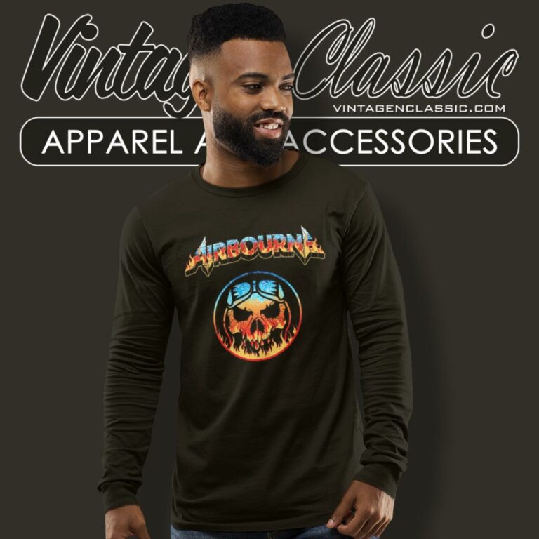 Airbourne Shirt Fire And Ice Tour 22 Long Sleeve Tee Airbourne Shirt Fire And Ice Tour 22 Long Sleeve Tee