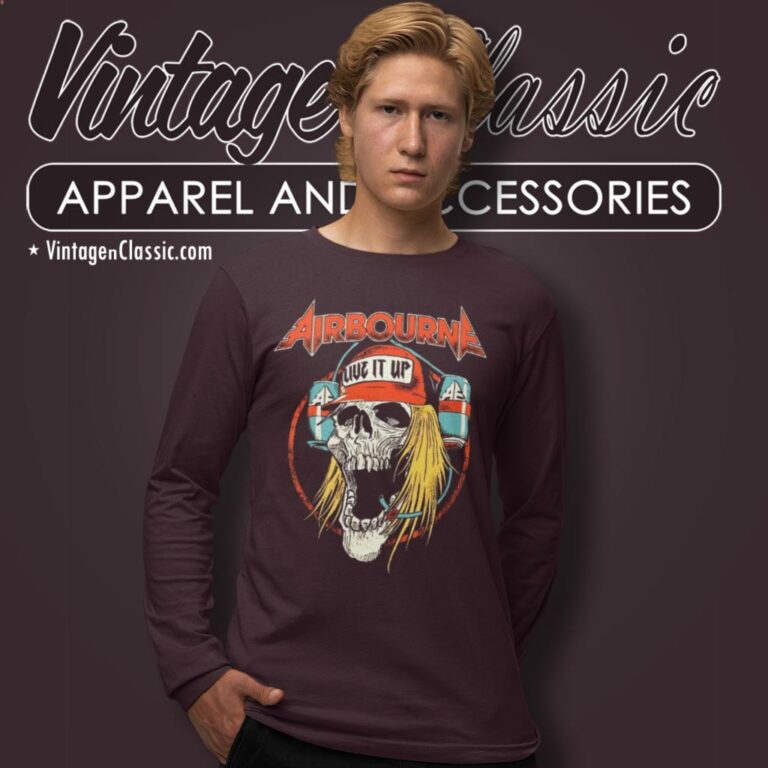 Airbourne Shirt Live It Up Long Sleeve Tee Airbourne Shirt Live It Up Long Sleeve Tee