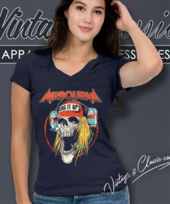 Airbourne Shirt Live It Up V Neck TShirt