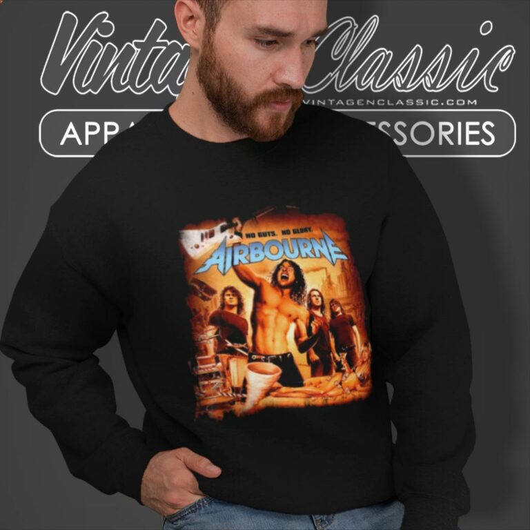 Airbourne Shirt No Guts No Glory Cover Sweatshirt Airbourne Shirt No Guts No Glory Cover Sweatshirt