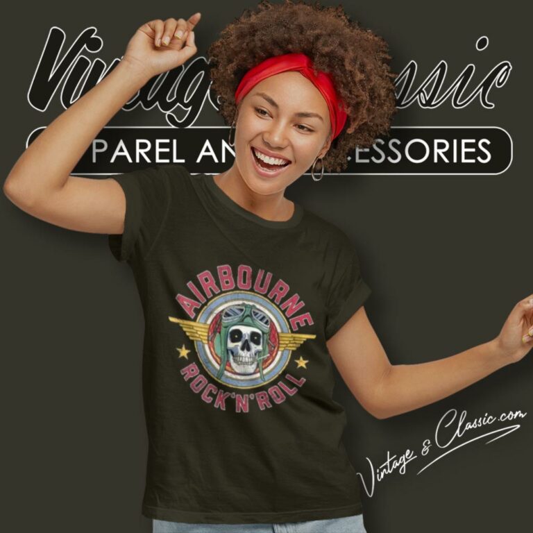 Airbourne Shirt Rock N Roll Scorch Women T Shirt Airbourne Shirt Rock N Roll Scorch Women T Shirt