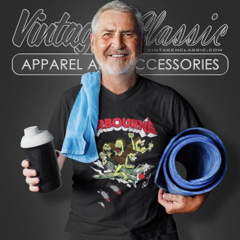 Airbourne Shirt Runnin Out The Nitro V Neck TShirt Airbourne Shirt Runnin Out The Nitro V Neck TShirt