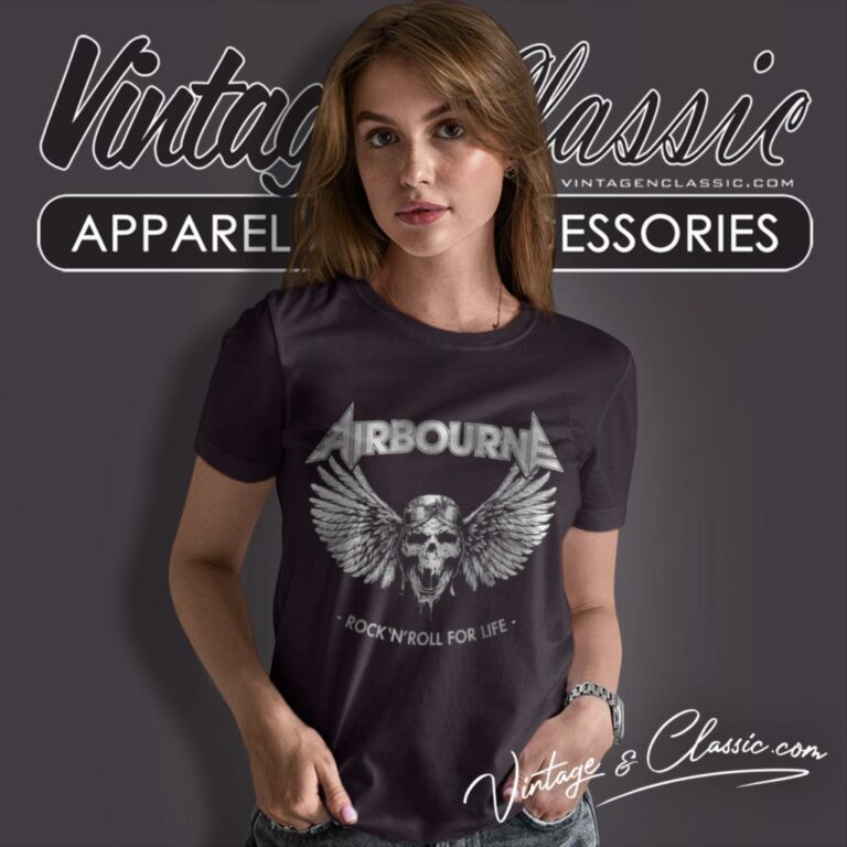 Airbourne Skull Women T Shirt Airbourne Skull Women T Shirt