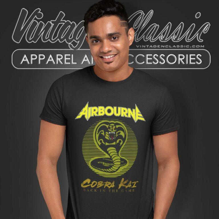 Airbourne X Cobra Kai T Shirt Airbourne X Cobra Kai T Shirt