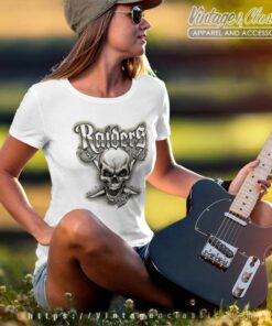 Airbrush Raiders Skull Women TShirt