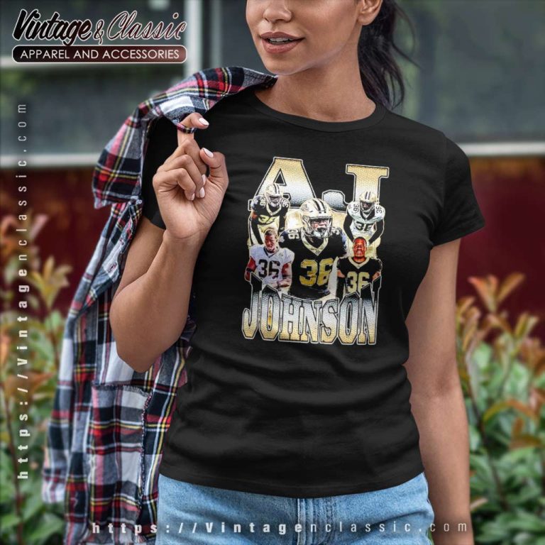 Aj Johnson New Orleans Saints Women TShirt Aj Johnson New Orleans Saints Women TShirt