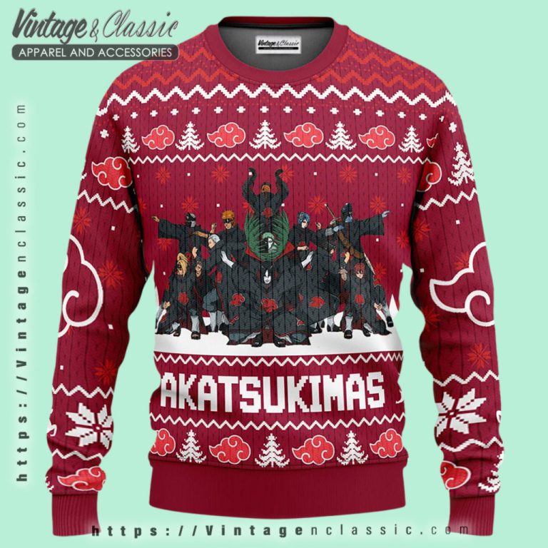 Akatsuki Max Naruto Ugly Christmas Sweater Ugly Christmas Sweater Akatsuki Max Naruto Ugly Christmas Sweater Ugly Christmas Sweater