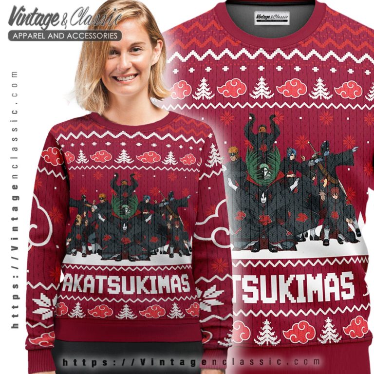 Akatsuki Max Naruto Ugly Christmas Sweater Ugly Sweater shirt Akatsuki Max Naruto Ugly Christmas Sweater Ugly Sweater shirt