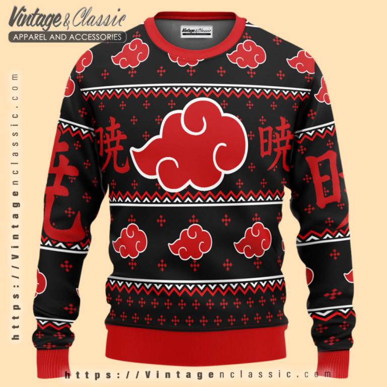 Akatsuki Naruto Anime Ugly Christmas Sweater Ugly Christmas Sweater Akatsuki Naruto Anime Ugly Christmas Sweater Ugly Christmas Sweater