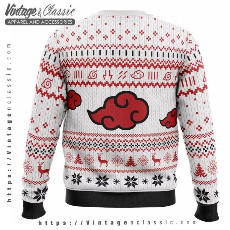 Akatsuki Naruto Ugly Christmas Sweater back Ugly Sweater Akatsuki Naruto Ugly Christmas Sweater back Ugly Sweater