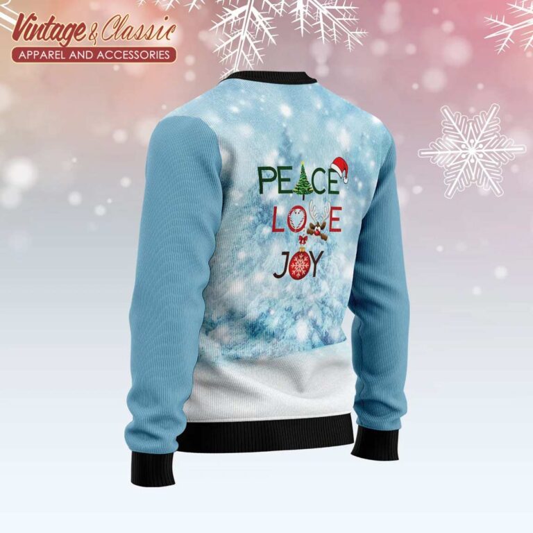 Akita Peace Love Joy Ugly Sweater Ugly Christmas Sweater back Akita Peace Love Joy Ugly Sweater Ugly Christmas Sweater back