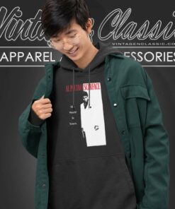 Al Pacino Scarface The World Is Yours Popfunk Classic Hoodie