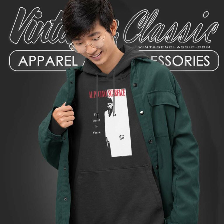 Al Pacino Scarface The World Is Yours Popfunk Classic Hoodie Al Pacino Scarface The World Is Yours Popfunk Classic Hoodie