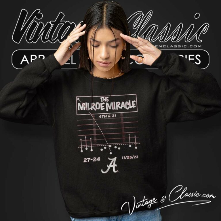 Alabama Crimson Tide 4th And 31 Shirt The Milroe Miracle 4th And 31 27 24 Sweatshirt Alabama Crimson Tide 4th And 31 Shirt The Milroe Miracle 4th And 31 27 24 Sweatshirt