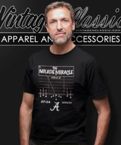 Alabama Crimson Tide 4th And 31 Shirt The Milroe Miracle 4th And 31 27 24 T Shirt